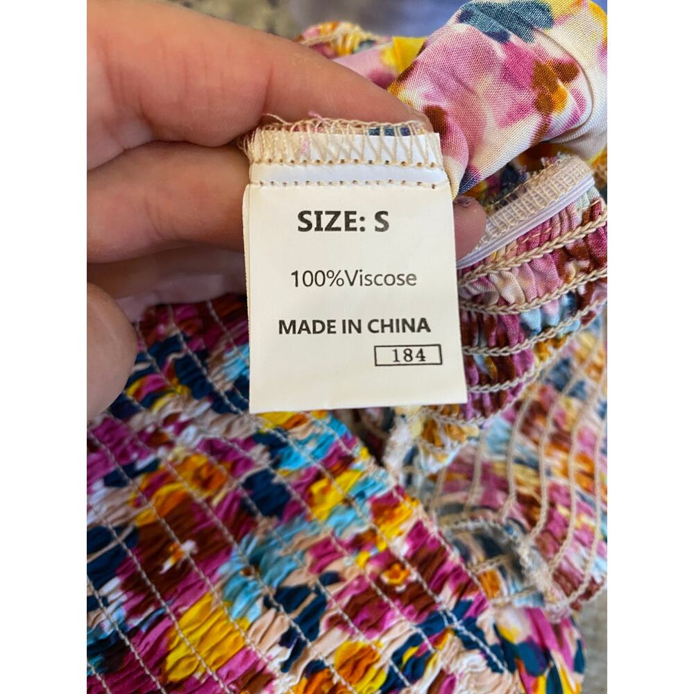 Dokotoo colorful floral wide leg jumpsuit with pockets - Picture 7 of 7